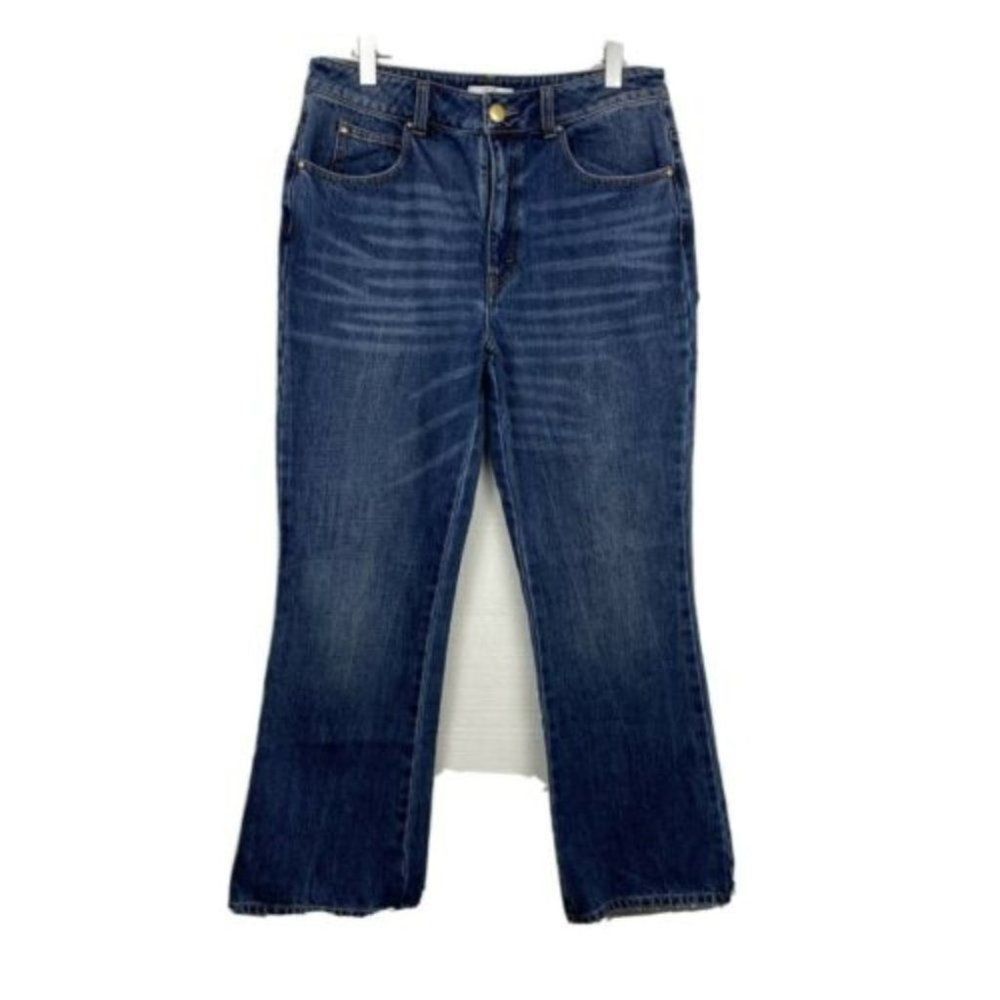 Co Collection Japanese Denim Straight Crop Hi Rise